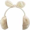 image:imageThe Hat Depot Womens Warmers Faux Fur Fleece Bunny Winter Ear MuffsOffwhite