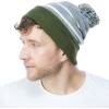 1.olive and Grey With Pom