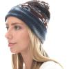 image:imageWomen Beanie for Tie Dye amp Leopard amp Ponytail Cuffed Knit Viscose Acrylic Unisex Slouch Style Winter Hat5 Leopard  Color 4