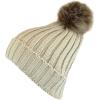 image:imageWomen and Men Beanie Daily Winter Oversized Thick Stretchy Knitted Pom Pom Beanie Fleece Lined Beanie Hat4 1105  Ivory