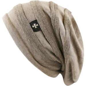 image:imageChemo Slouchy Style Baggy Beanie Cancer Headwear for Women Fleece Lining Winter Hat4 Cross  Khaki