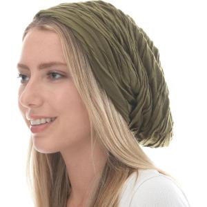 image:imageChemo Slouchy Style Baggy Beanie Cancer Headwear for Women Fleece Lining Winter Hat6 2800  Olive