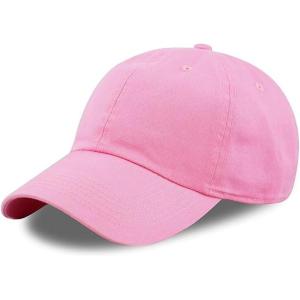 image:imageCotton Baseball Cap Dad Hat  Washed Low Profile Adjustable Hat for Men Women Casual Outdoor Running Golf0 Pink