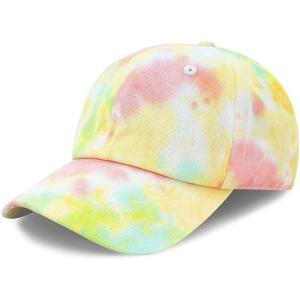 image:imageCotton Baseball Cap Dad Hat  Washed Low Profile Adjustable Hat for Men Women Casual Outdoor Running Golf2 Tie Dye  1