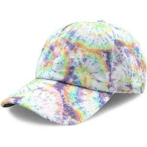 image:imageCotton Baseball Cap Dad Hat  Washed Low Profile Adjustable Hat for Men Women Casual Outdoor Running Golf2 Tie Dye  4