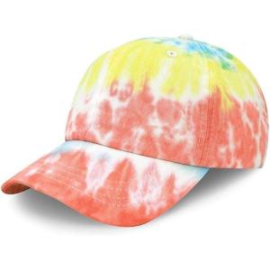 image:imageCotton Baseball Cap Dad Hat  Washed Low Profile Adjustable Hat for Men Women Casual Outdoor Running Golf2 Tie Dye  6