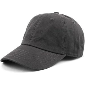image:imageCotton Baseball Cap Dad Hat  Washed Low Profile Adjustable Hat for Men Women Casual Outdoor Running GolfCharcoal