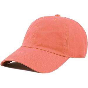 image:imageCotton Baseball Cap Dad Hat  Washed Low Profile Adjustable Hat for Men Women Casual Outdoor Running GolfCoral