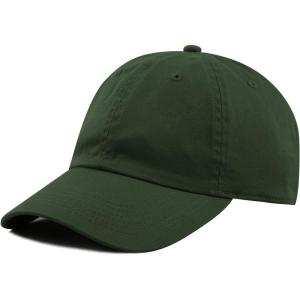 image:imageCotton Baseball Cap Dad Hat  Washed Low Profile Adjustable Hat for Men Women Casual Outdoor Running GolfDark Green