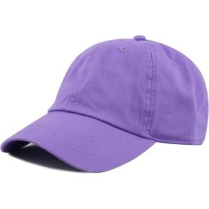image:imageCotton Baseball Cap Dad Hat  Washed Low Profile Adjustable Hat for Men Women Casual Outdoor Running GolfLavender