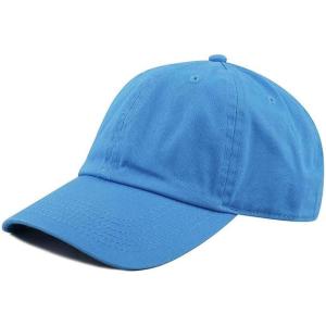 image:imageCotton Baseball Cap Dad Hat  Washed Low Profile Adjustable Hat for Men Women Casual Outdoor Running GolfTurquoise