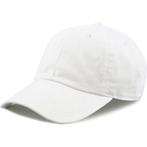 image:imageCotton Baseball Cap Dad Hat  Washed Low Profile Adjustable Hat for Men Women Casual Outdoor Running GolfWhite