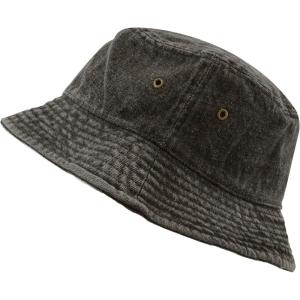 image:imageCotton Bucket Hat Packable Sun Hat  Unisex Summer Travel Beach Fisherman Hat for Men Women Outdoor Fishing Hiking2 Black Denim