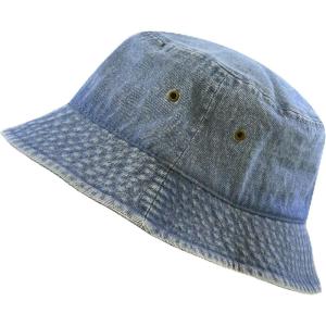 image:imageCotton Bucket Hat Packable Sun Hat  Unisex Summer Travel Beach Fisherman Hat for Men Women Outdoor Fishing Hiking2 Blue Denim