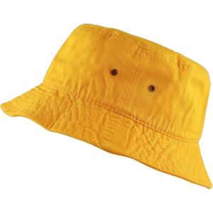 image:imageCotton Bucket Hat Packable Sun Hat  Unisex Summer Travel Beach Fisherman Hat for Men Women Outdoor Fishing HikingGold