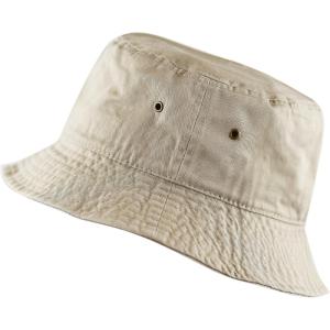 image:imageCotton Bucket Hat Packable Sun Hat  Unisex Summer Travel Beach Fisherman Hat for Men Women Outdoor Fishing HikingKhaki