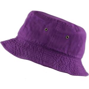 image:imageCotton Bucket Hat Packable Sun Hat  Unisex Summer Travel Beach Fisherman Hat for Men Women Outdoor Fishing HikingPurple
