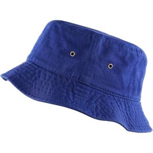 image:imageCotton Bucket Hat Packable Sun Hat  Unisex Summer Travel Beach Fisherman Hat for Men Women Outdoor Fishing HikingRoyal