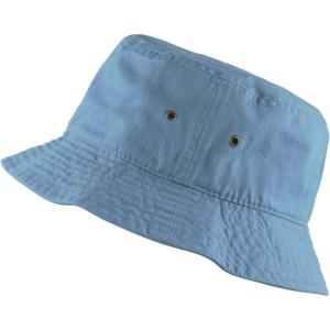 image:imageCotton Bucket Hat Packable Sun Hat  Unisex Summer Travel Beach Fisherman Hat for Men Women Outdoor Fishing HikingSky Blue