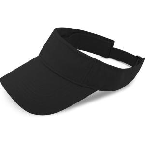 image:imageSun Visor hat Sports 100 Cotton amp Pigment Quick Adjust Strap Closure SunProtect Golf Men Women Visor Cap1 Black