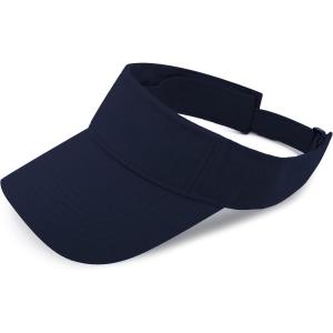 image:imageSun Visor hat Sports 100 Cotton amp Pigment Quick Adjust Strap Closure SunProtect Golf Men Women Visor Cap1 Navy