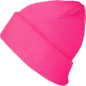image:imageThe Hat Depot  100 Cotton Soft and Light Cuffed Skull Plain Daily Washed BeanieHot Pink 2