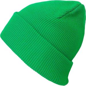 image:imageThe Hat Depot  100 Cotton Soft and Light Cuffed Skull Plain Daily Washed BeanieKelly Green 2