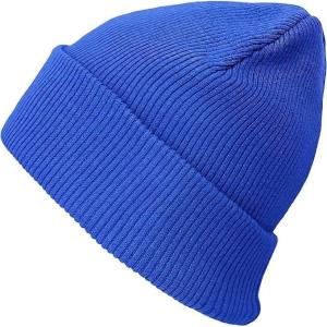 image:imageThe Hat Depot  100 Cotton Soft and Light Cuffed Skull Plain Daily Washed BeanieRoyal Blue 2
