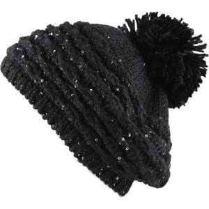image:imageThe Hat Depot  Winter Multi Color Pom Pom Knit Beret Hat2 Style 2  Black