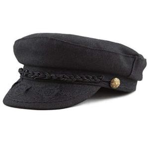 image:imageThe Hat Depot 1400CD1970 Winter Unisex 100 Wool Greek Fishermans Hat SM Black