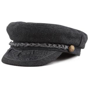 image:imageThe Hat Depot 1400CD1970 Winter Unisex 100 Wool Greek Fishermans Hat SM Charcoal