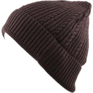 image:imageThe Hat Depot 200HSki100 Twisted Cable Classic Winter Beanie HatBrown
