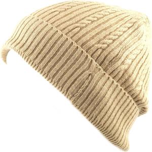 image:imageThe Hat Depot 200HSki100 Twisted Cable Classic Winter Beanie HatKhaki