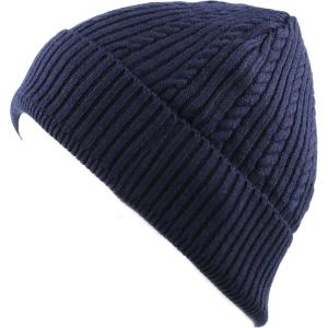 image:imageThe Hat Depot 200HSki100 Twisted Cable Classic Winter Beanie HatNavy