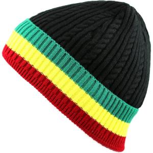 image:imageThe Hat Depot 200HSki100 Twisted Cable Classic Winter Beanie HatRasta