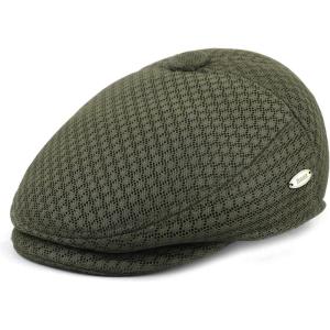 image:imageThe Hat Depot 200h Soft Cool Mesh Newsboy Cabbie Ivy Hat SM Olive