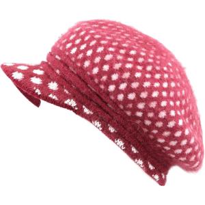 image:imageThe Hat Depot 200h5923 Applejack Style Angora Premium Quality Sherpa Lining Applejack HatBurgundy