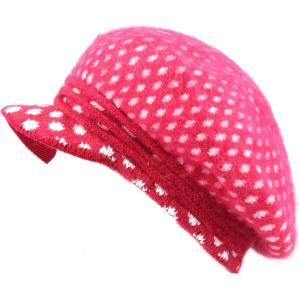 image:imageThe Hat Depot 200h5923 Applejack Style Angora Premium Quality Sherpa Lining Applejack HatRed