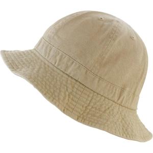 image:imageThe Hat Depot Bucket Sun Hat 100 Cotton Long Brim and Deeper amp Round Top Tennis Packable Summer Fashion Outdoor Hat1 Tennis  Khaki