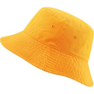 image:imageThe Hat Depot Bucket Sun Hat 100 Cotton Long Brim and Deeper amp Round Top Tennis Packable Summer Fashion Outdoor HatGold