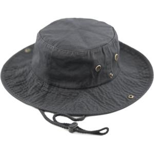 image:imageThe Hat Depot Cotton StoneWashed Safari Wide Brim Foldable DoubleSided Sun Boonie Bucket Hat2 Cotton  Charcoal