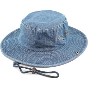 image:imageThe Hat Depot Cotton StoneWashed Safari Wide Brim Foldable DoubleSided Sun Boonie Bucket Hat4 Dkdenim