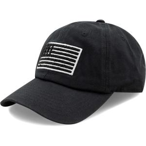 image:imageThe Hat Depot Cotton amp Pigment Low Profile Tactical Operator USA Flag Patch Military Army Cap3 Black