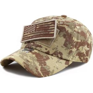 image:imageThe Hat Depot Cotton amp Pigment Low Profile Tactical Operator USA Flag Patch Military Army CapDesert Digi Camo
