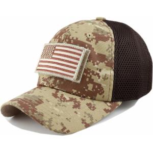 image:imageThe Hat Depot Cotton amp Pigment Low Profile Tactical Operator USA Flag Patch Military Army CapUSA Desert Digi Camo
