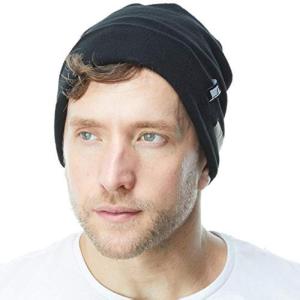 image:imageThe Hat Depot Fleece Winter Functional Beanie Hat Cold WeatherReflective Safety for Everyone Performance StretchBlack