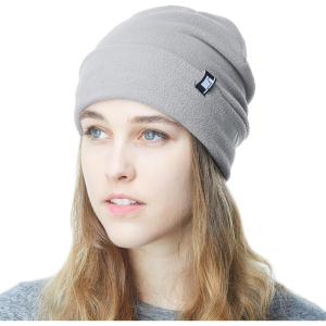 image:imageThe Hat Depot Fleece Winter Functional Beanie Hat Cold WeatherReflective Safety for Everyone Performance StretchGrey