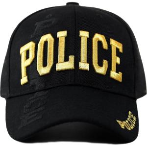 image:imageThe Hat Depot Law Enforcement 3D Embroidered Hat01 Policemetallic Gold