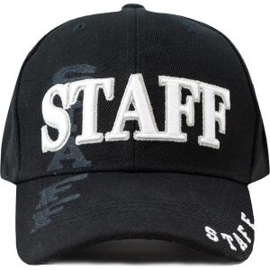 image:imageThe Hat Depot Law Enforcement 3D Embroidered Hat4 Staff  Black
