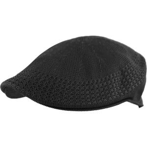 image:imageThe Hat Depot Light Weight Classic Mesh Newsboy Ivy Gatsby Cabbie Golf Hat CapBlack
